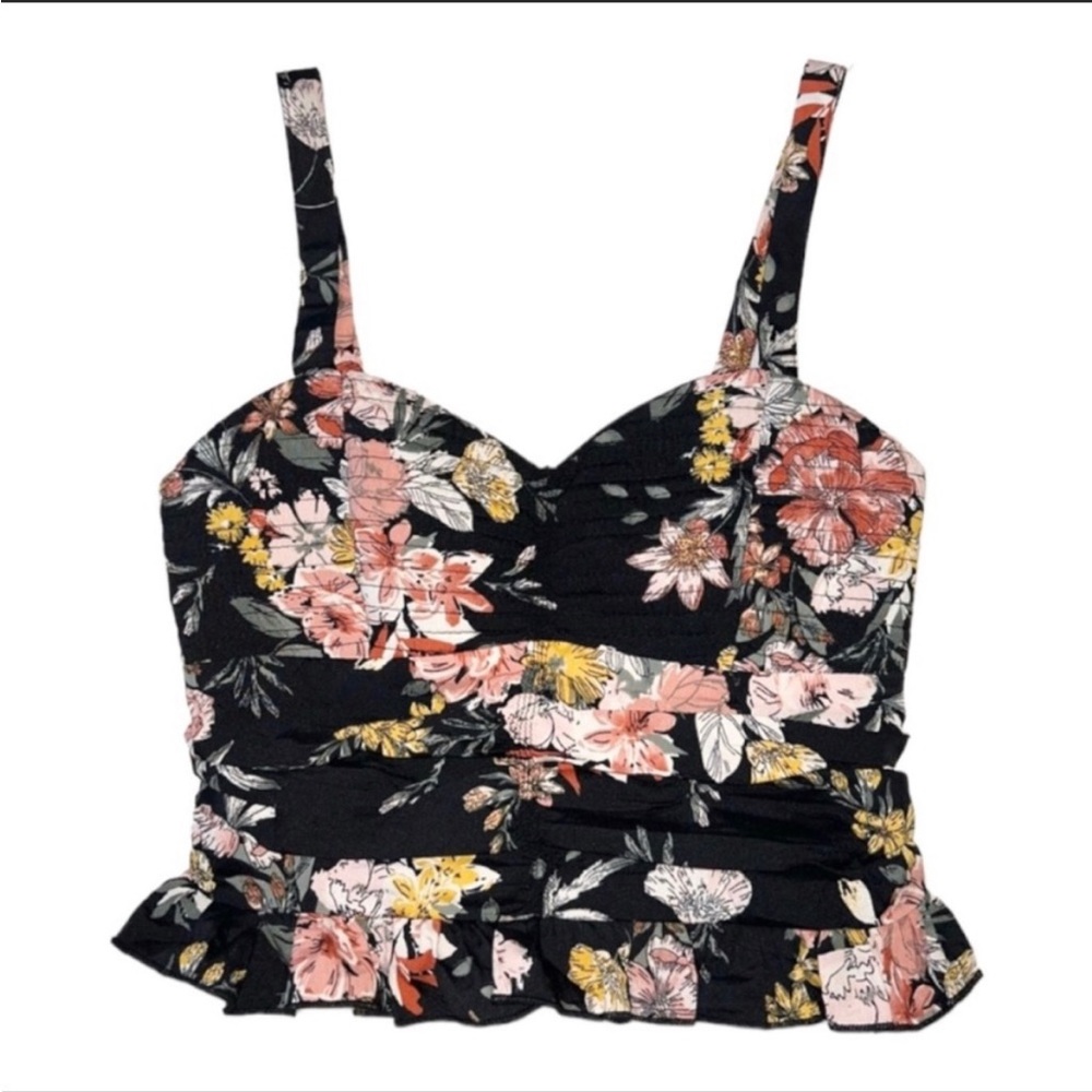 NWT B.O.G. Collective Floral Crop Top
